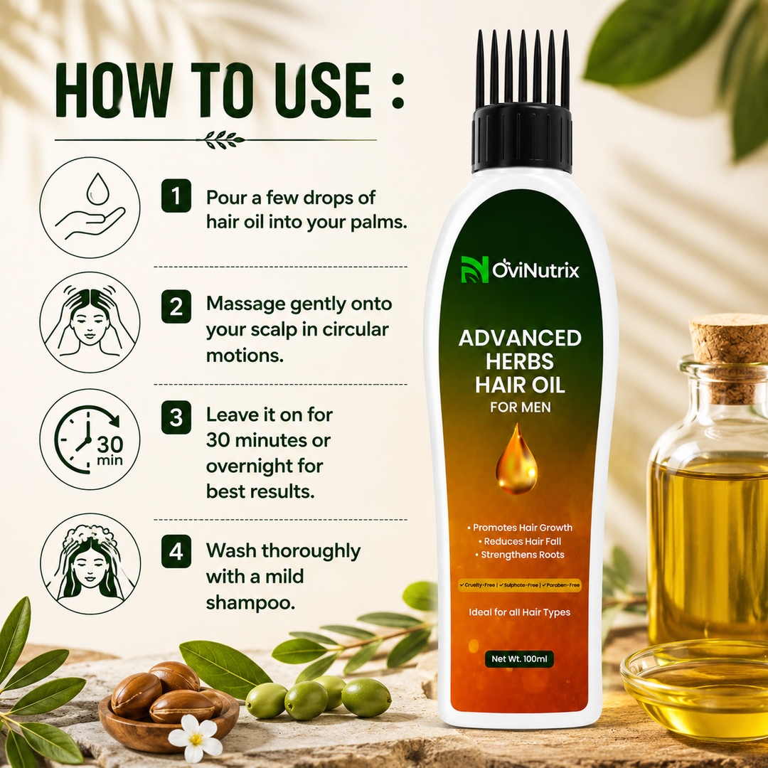 OviNutrix Advanced Herbs Hair Oil -Men