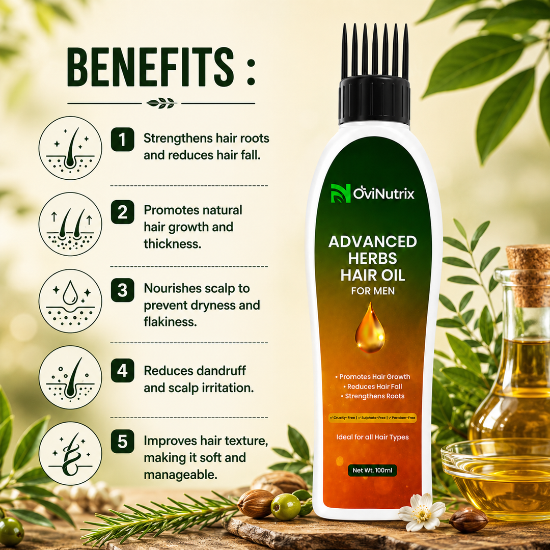 OviNutrix Advanced Herbs Hair Oil -Men