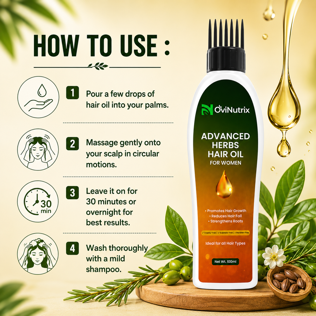OviNutrix Advanced Herbs Hair Oil -Women